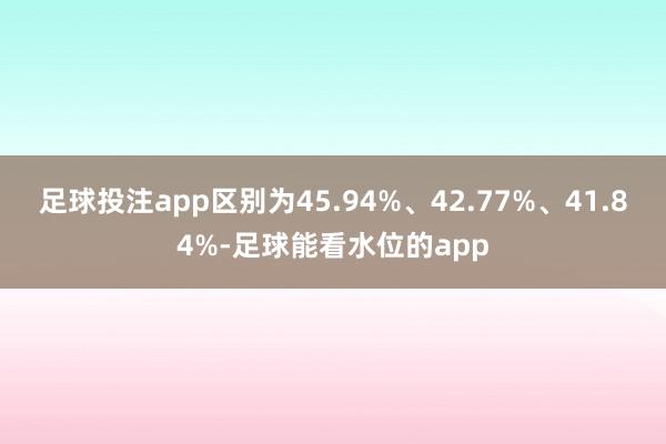 足球投注app区别为45.94%、42.77%、41.84%-足球能看水位的app