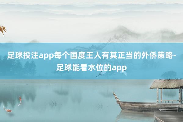 足球投注app每个国度王人有其正当的外侨策略-足球能看水位的app