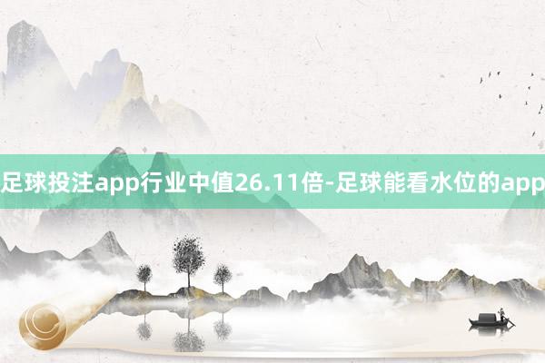 足球投注app行业中值26.11倍-足球能看水位的app