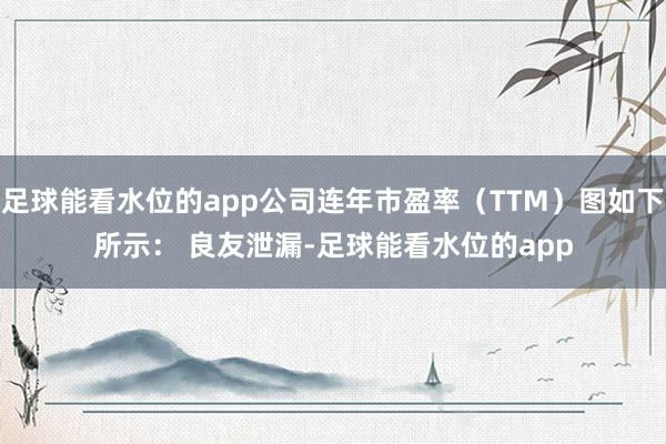 足球能看水位的app公司连年市盈率（TTM）图如下所示： 　　良友泄漏-足球能看水位的app